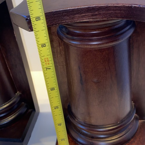 Pair of Restoration Hardware Solid Wood Pillar Columns 9" Bookends Made in India - Picture 5 of 13