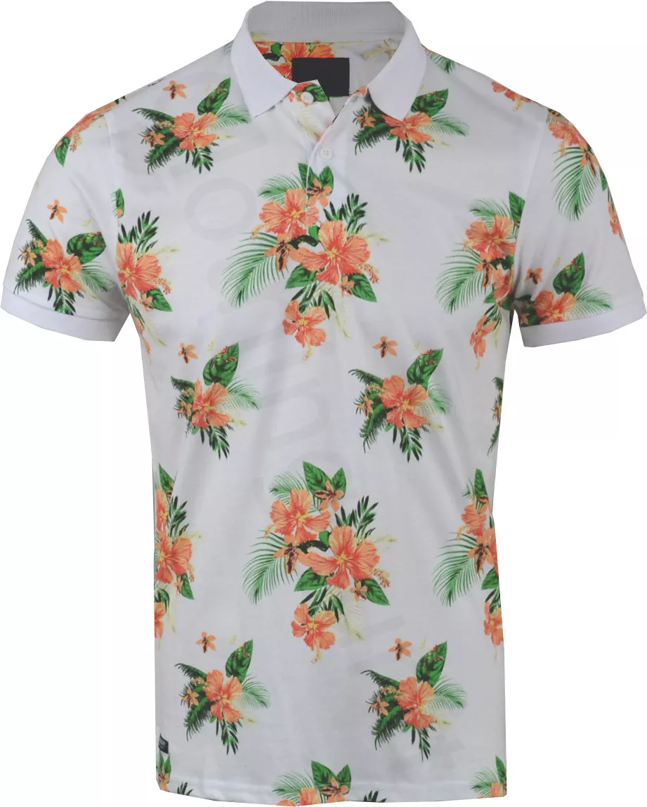 Polo shirt floral hot sale