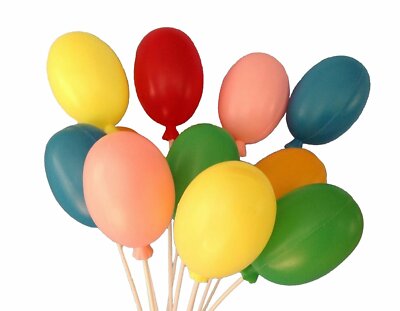 Lot of 72 pc of Balloons Picks - Birthday Party, Decorations 