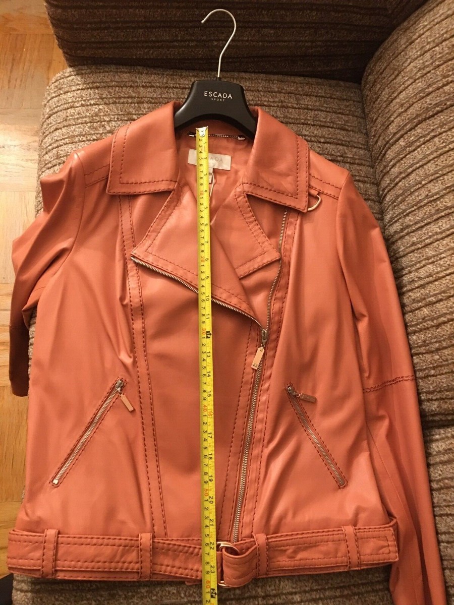 escadaエスカーダスパンコール刺繍 ライダースジャケット