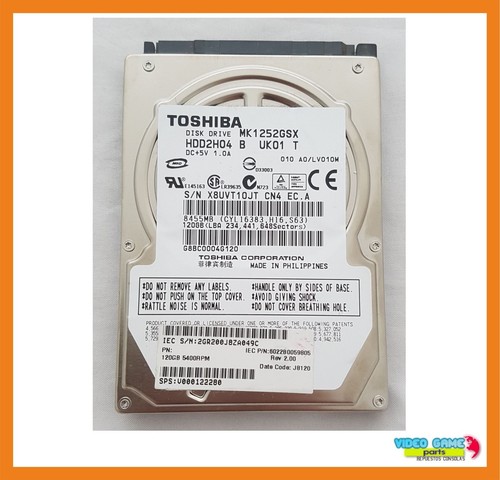 Disk Festplatte Toshiba 120GB 2.5 " 5400RPM HDD SATA MK1252GSX/HDD2H04