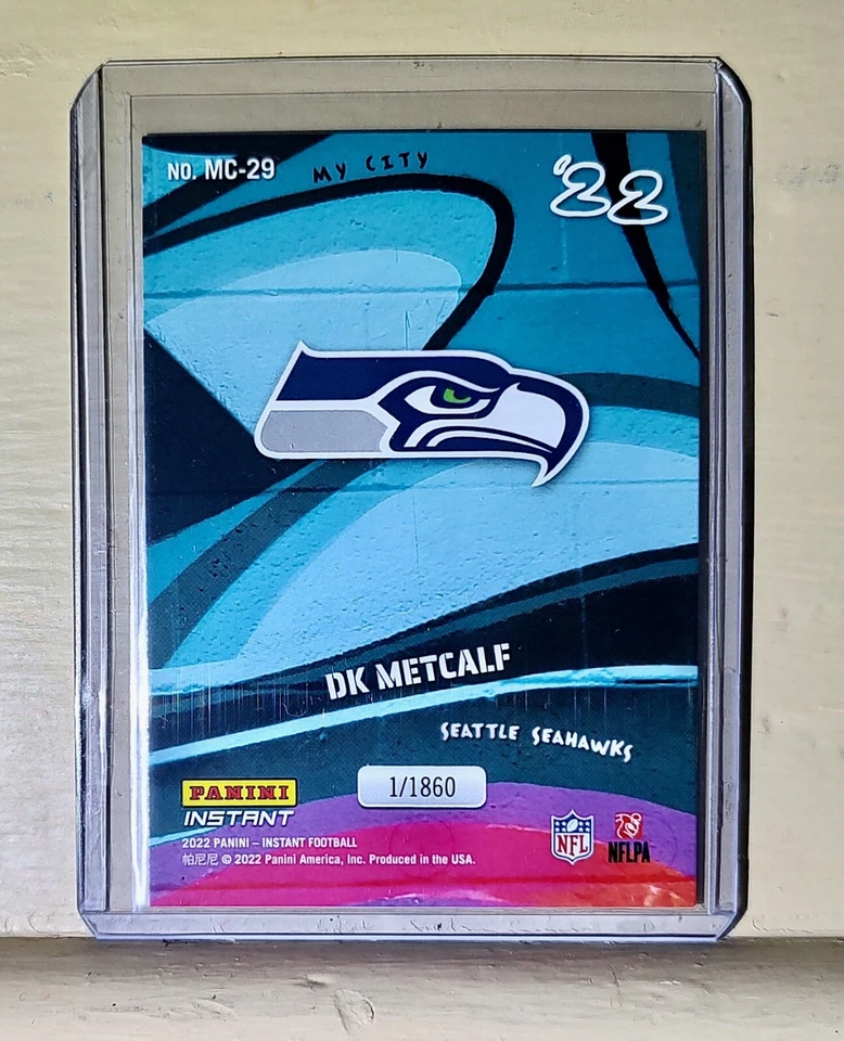 DK Metcalf 2022 Panini NFL MyCity #29 Football Card 1/1860 - Image 2 of 2