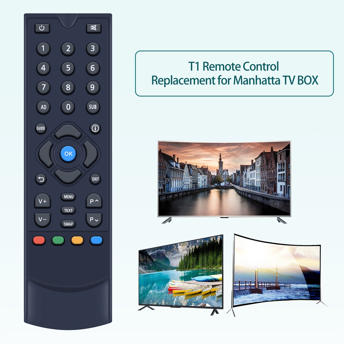Telecomando Freesat RMC12463 Serie RM Per Manhattan Plaza - Nuovo
