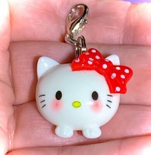 Hello Kitty Charm Zipper Pull  Keychain Add On Clip 