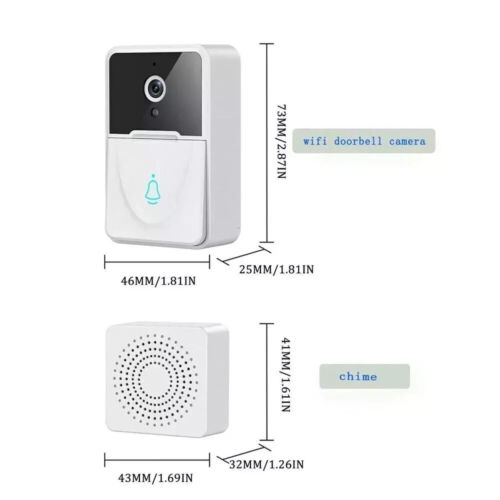 Wireless Security Smart WiFi Doorbell Intercom Video Camera Door Ring Bell Chime - Picture 3 of 12