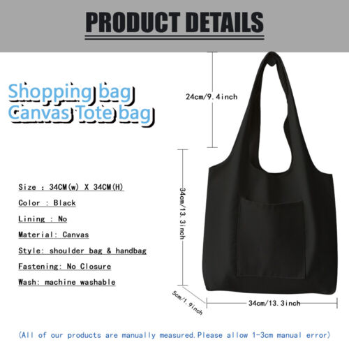 Bolsos de supermercado grandes premium de algodón de lona bolsa de compras bolsos de comprador - Imagen 2 de 7