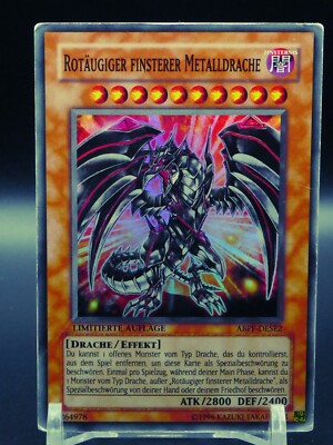 YUGIOH! Rotäugiger finsterer Metalldrache ABPF DESE2/ Deutsch/ Limitiert