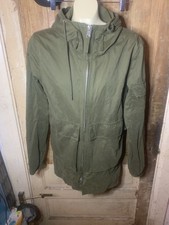 Bellfield Womens Green Wool Lined Coat Parka Size S