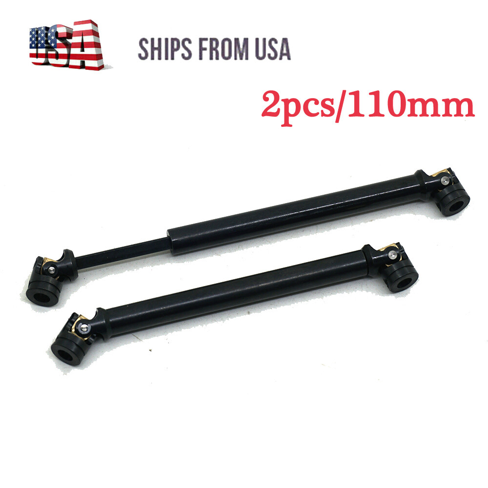 2pcs Steel 110mm-158mm Center Drive Shaft  For 1&sol;10 RC Axial SCX10 Crawler US