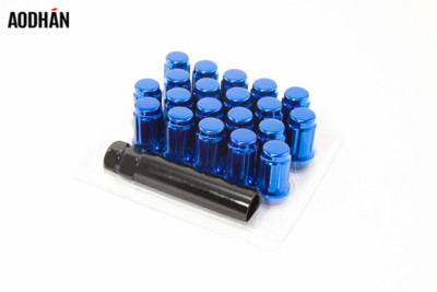 12mmX1.25 AodHan SPL35 Blue Spline Lug Nut (Set of 20 Piece w/Key)