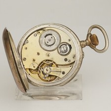 Rare Antique Silver Pocket Watch Men's no fusee duplex chronometer repeater RAR