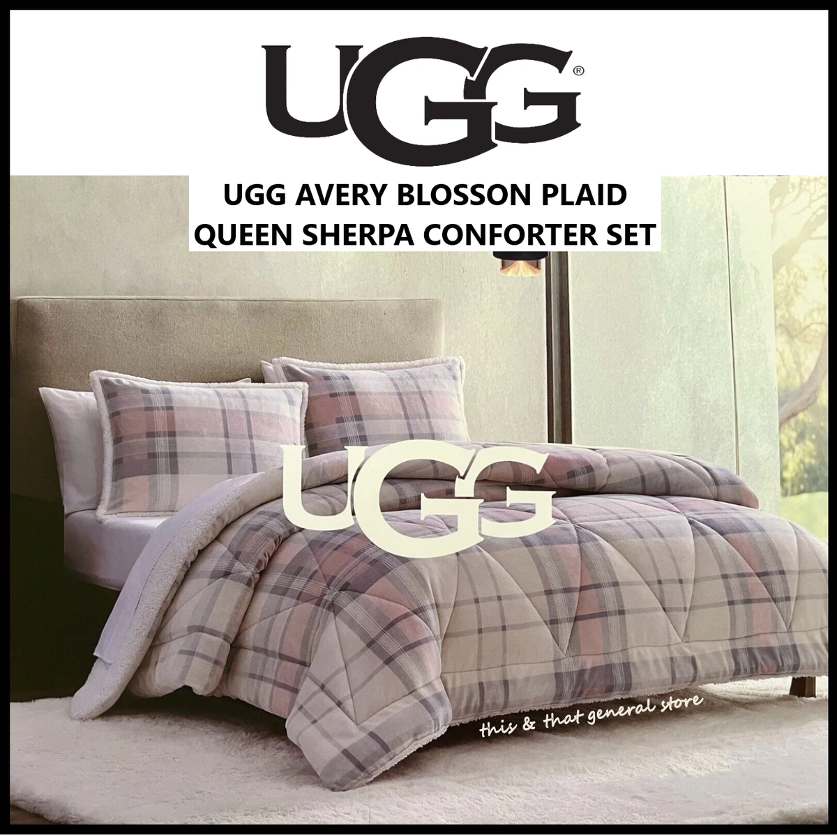 Ugg avery 3 piece comforter set deals