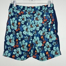 Hurley Volley Swim Shorts Mens Size M Blue Floral Board Shorts