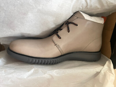 NIB Cole Haan Mens 2 Zerogrand Leather Chukka Boots Gray  display picture 1