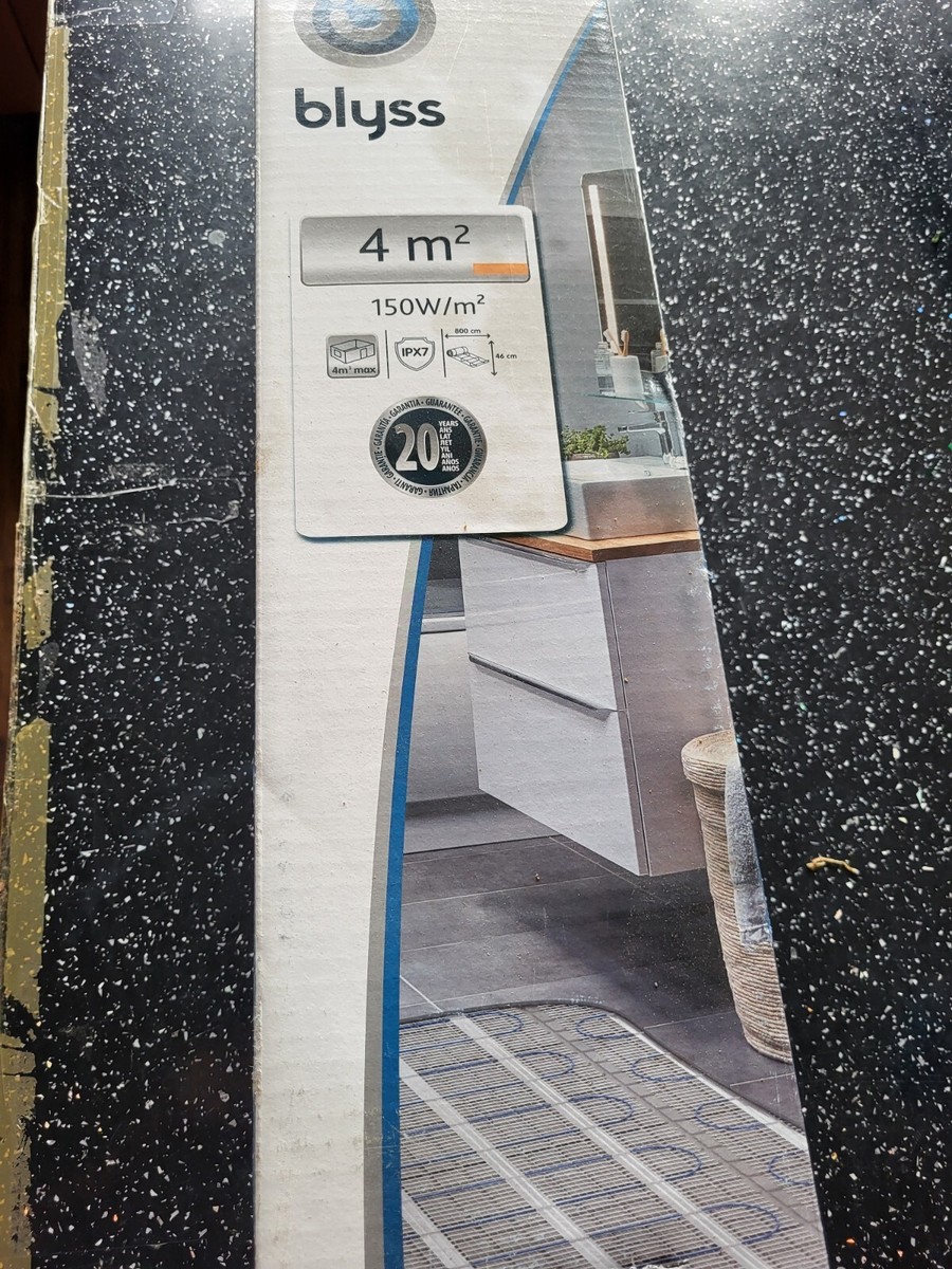 BLYSS 4M2 150W ELECTRIC UNDERFLOOR HEATING MATT AND THERMOSTAT