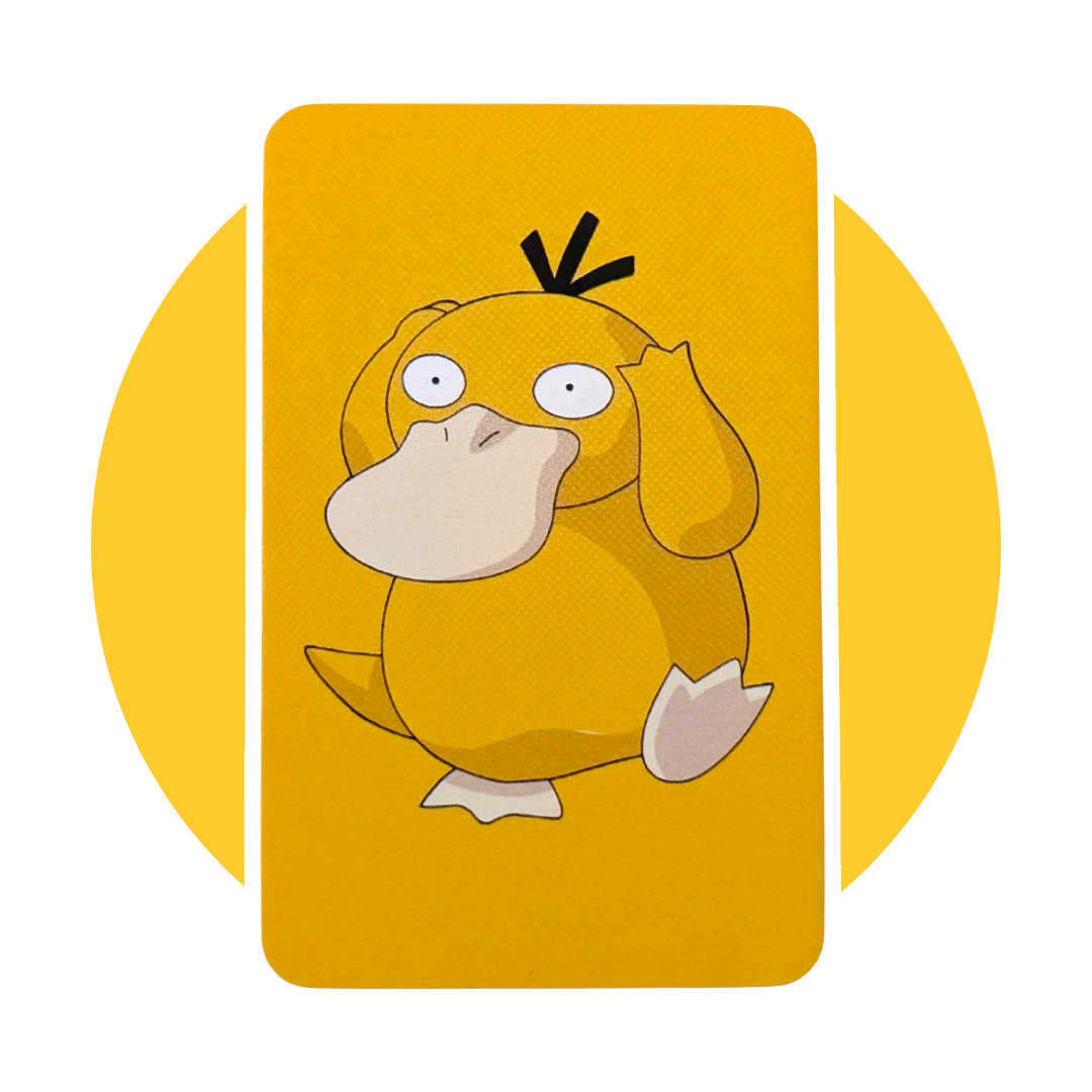 Pokemon Art Trading Card (WW17): Psyduck, 3.25"