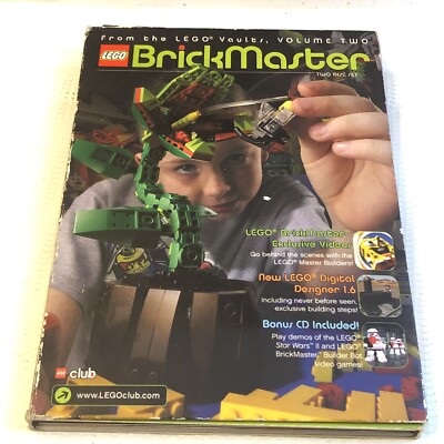Lego Brickmaster software edit Digital create build Designer 1.6 CDRom 2 disc PC