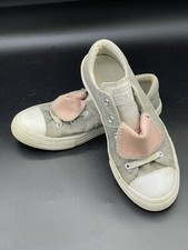 Converse Sneakers Junior Size 2 CTAS Maddie Gray/Pink/White 662122F