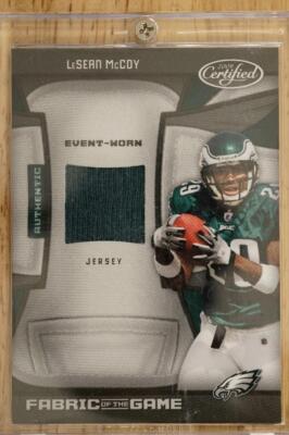 NFL 2009 Certified Fabric of the Game Rookies 30/100 LeSean McCoy #25 Rookie RC