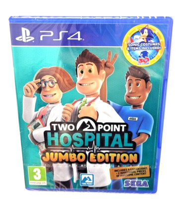 Two Point Hospital Jumbo Edition PS4 New & Sealed PS5 Compatible