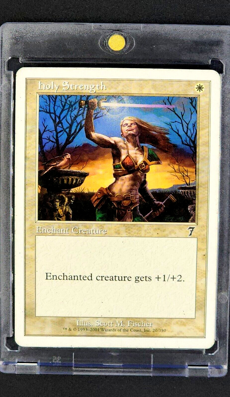 2001 MTG Magic The Gathering Core 7th Edition #20 Holy Strength White Card