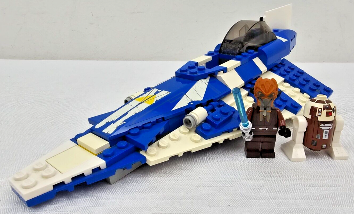 sininen Rebel Z-95 Headhunter Starfighter - Alternate Build of 75399