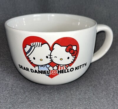 Sanrio Dear Daniel Hello Kitty Large Ceramic Coffee Cappuccino Soup Cup Mug
