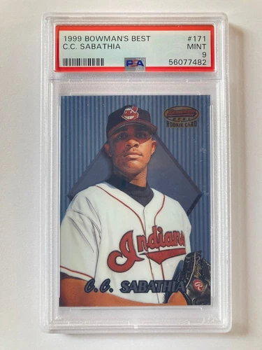 1999 Bowman's Best #171 C.C. Sabathia, RC, rookie, graded PSA 9 MINT