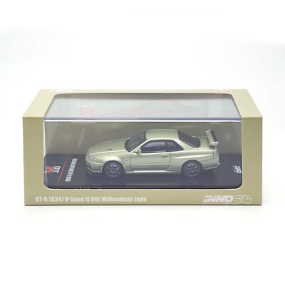 INNO64 NISSAN SKYLINE GT-R R34 V-SPEC II MILLENNIUM JADE