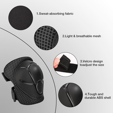 Protective Gear Set, Knee Pads for Kids 3-10 Years Old, Toddler Elbow Pads, W...