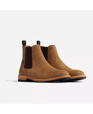 Nisolo Men's 11.5 Tobacco Brown Marco Everyday Chelsea Leather Boots $268 NIB