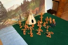 VINTAGE MARX BUTTERSCOTCH NATIVE AMERICANS