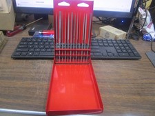 Nice Used 12 Piece Grobet No. 2 Cut Needle File Set In Huot Metal Steel Case