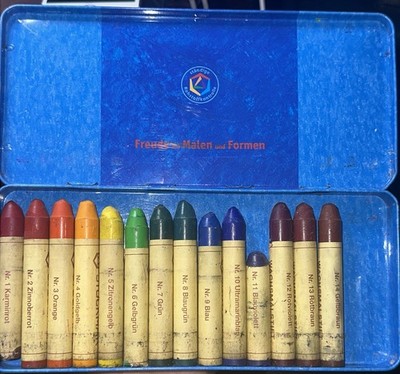 Stockmar Beeswax Wax Crayon Sticks - 14 Assorted Colors