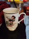 Norman Rockwell "Knuckles Down" Collectible Vintage Porcelain Mug - Sept 1981