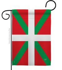 Breeze Decor Basque Country Garden Flag 13"x18.5" Double-Sided Regional Nation