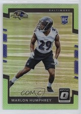 2017 Donruss Optic Rookies Lime Green Prizm Marlon Humphrey #128 6o3