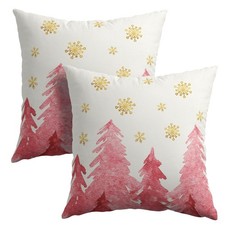 Christmas Tree Throw Pillow 18x18 Inch Set of 2 Cover Winter Christmas Pillow...