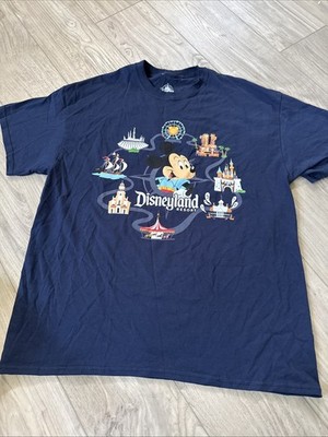 NWOT Disneyland Resort Navy Blue T Shirt Size Adult XL