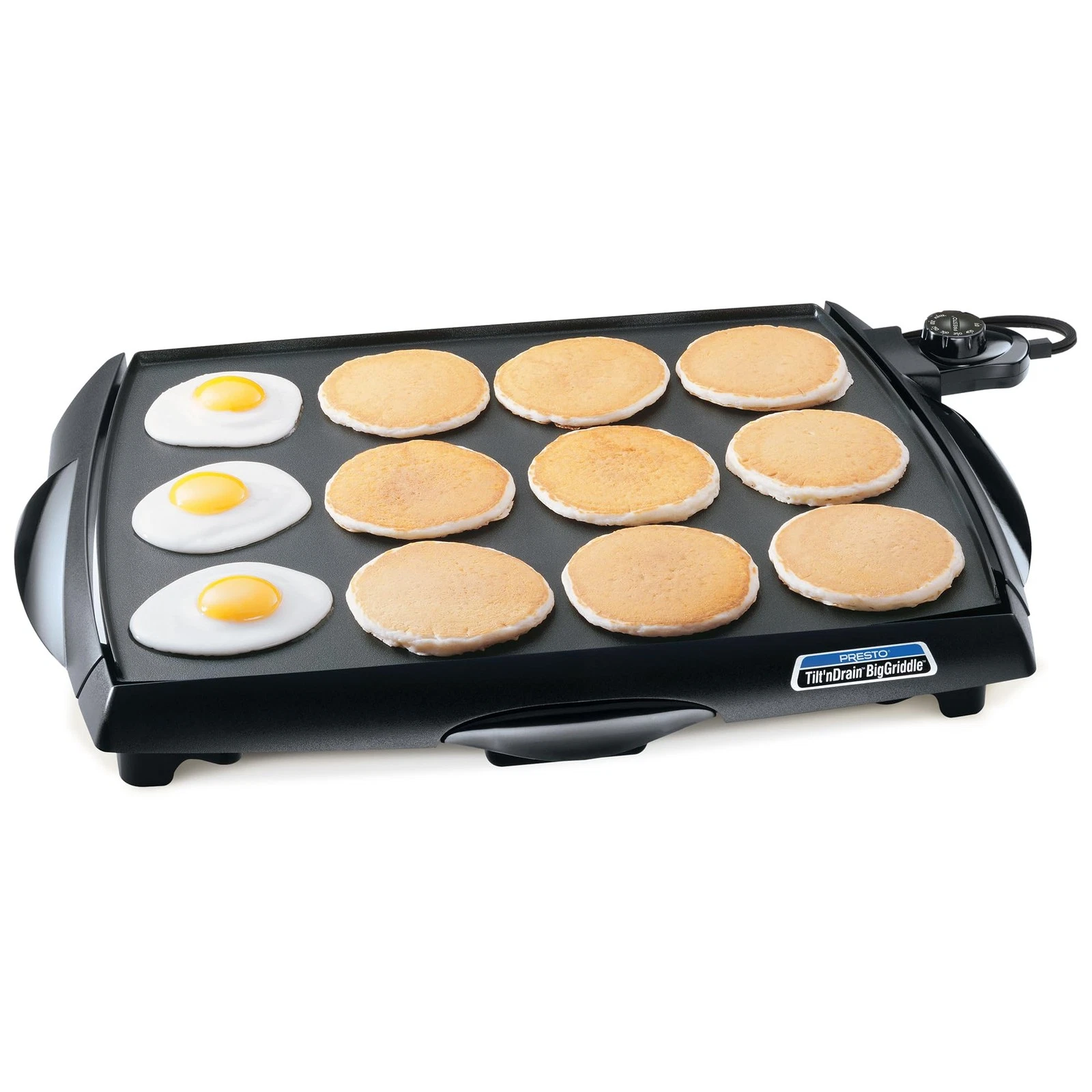 Presto 07046 Tilt n Drain Big Griddle Cool-Touch Electric Griddle