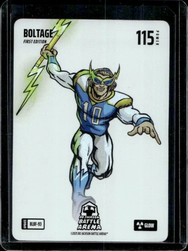 2025 Bo Jackson Battle Arena Boltage Justin Herbert First Edition Glow #BLBF-93