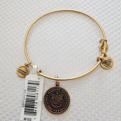 Alex and Ani 2015 James Madison University Charm Bangle Bracelet NEW