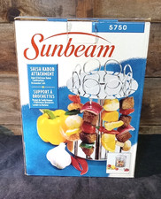 Sunbeam 5750 Shish Kabob Utensils for Stand Up Carousel Rotisserie- new in box