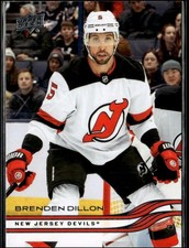 2025 Upper Deck Hockey Series 1 Brenden Dillon #100 New Jersey Devils
