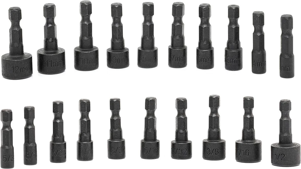 NEIKO 10068A Nut Driver Set, For Impact Drill Bit, Sae and Metric - Image 2 of 4
