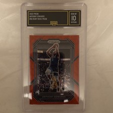Panini Prizm 2022-23 Anthony Edwards #56 Ruby Wave Minnesota Timberwolves GMA 10