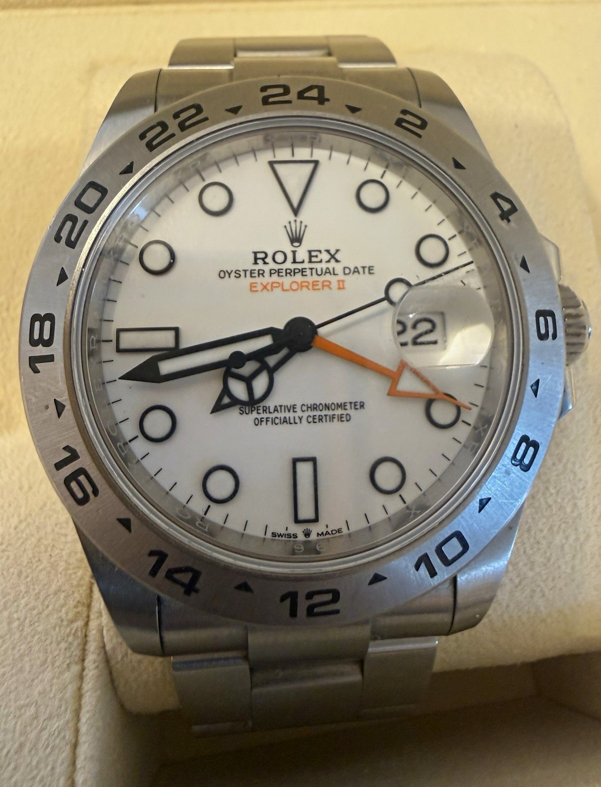 Rolex Explorer II 226570 Polar White Dial 42mm Full Set Box Papers 2021
