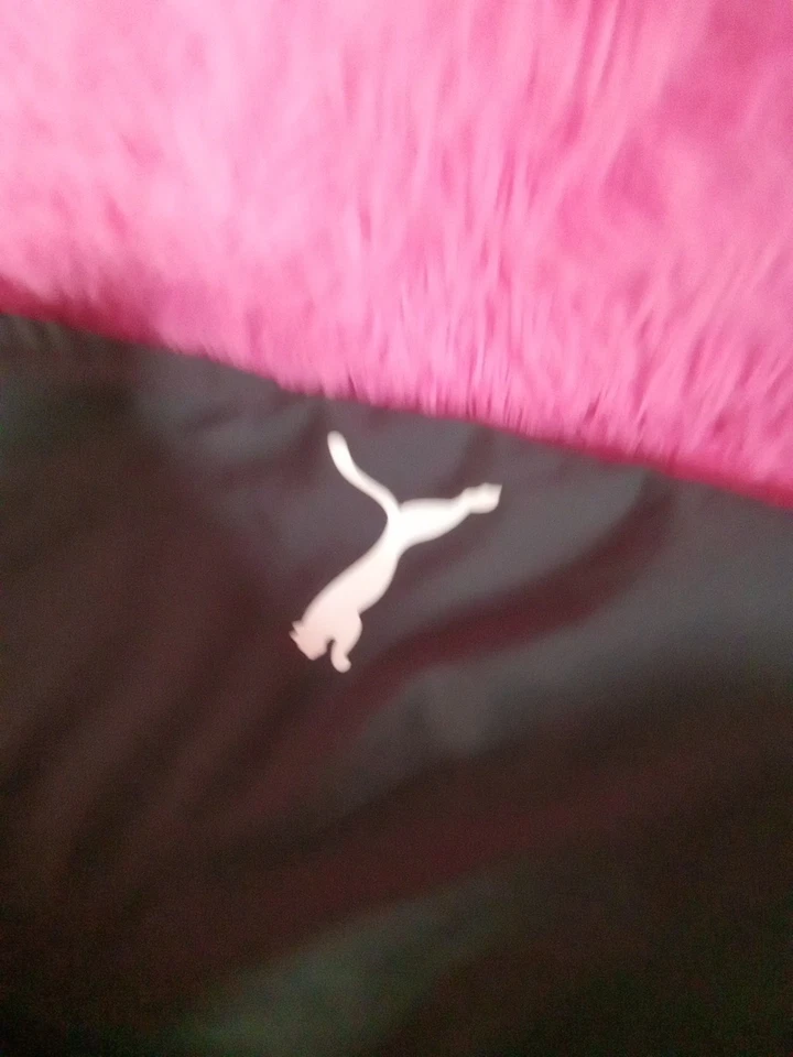 彪马灰色运动裤,带白色侧条纹和彪马标志,尺寸 L — 第 4/4 张图片