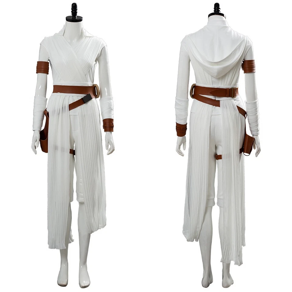 MARKENLOS Star Wars:The Rise of Skywalker Rey Cosplay Kostüm Halloween Frauen Uniform Set