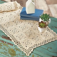 Herrschners  Lacy Table Runner Crochet Yarn Kit